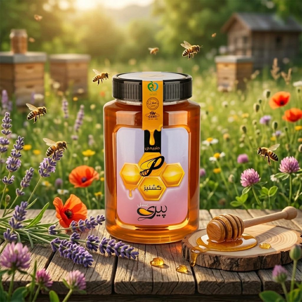 عسل گشنیز طبیعی ۱۰۰۰ گرم عسل پیری