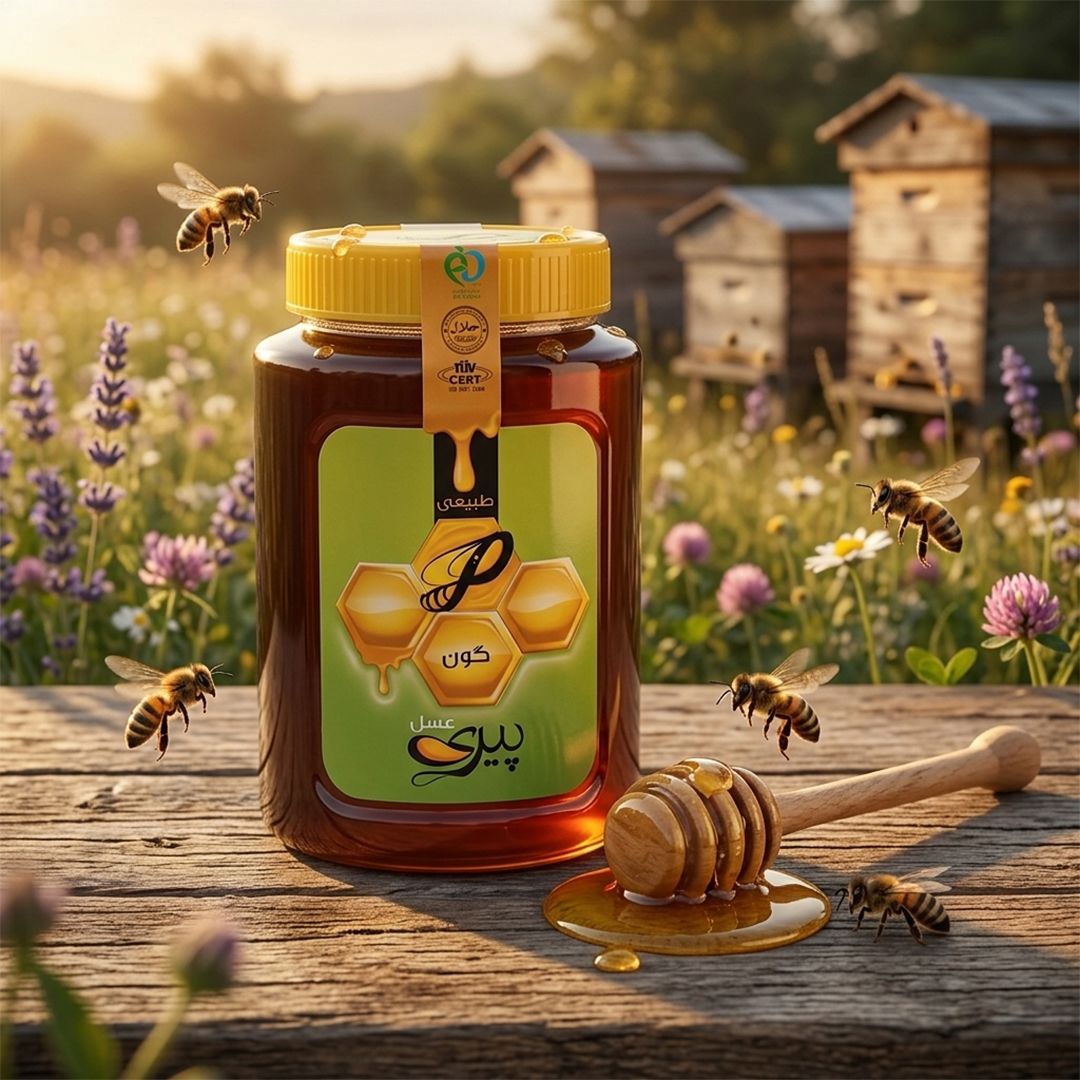 عسل گون طبیعی ۱۰۰۰ گرم عسل پیری