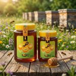 عسل گون طبیعی عسل پیری در جار شیشه‌ای